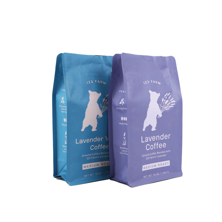 10oz Flat Bottom Coffee Bag with Valve & Zipper_1