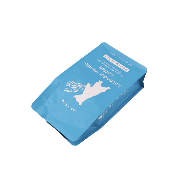 10oz Flat Bottom Coffee Bag with Valve & Zipper_2