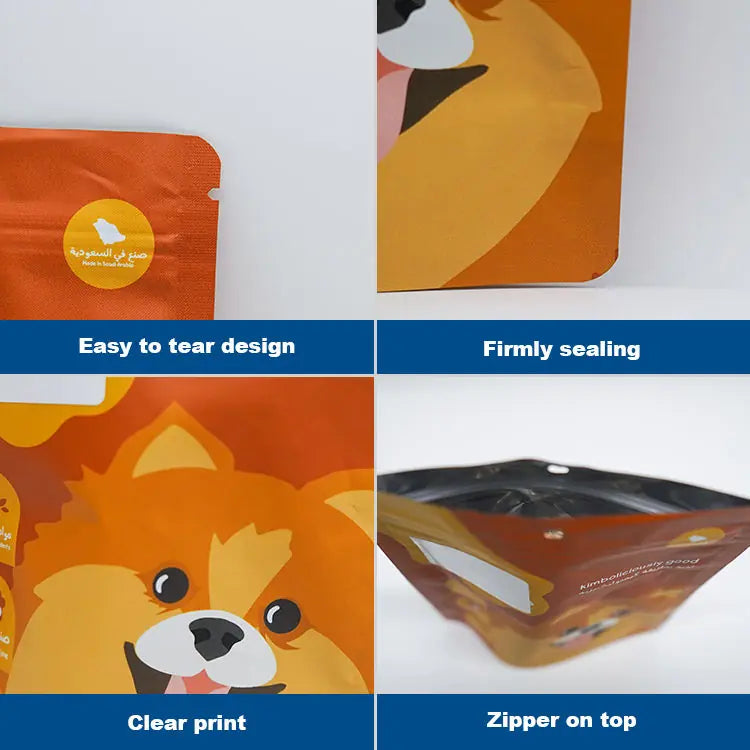 250g & 500g Custom Resealable Aluminum Foil Stand Up Pouch_4