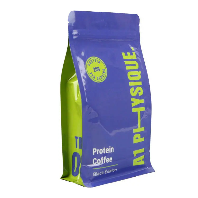 Azure-Lock Matte Blue Valve Coffee Bag_1