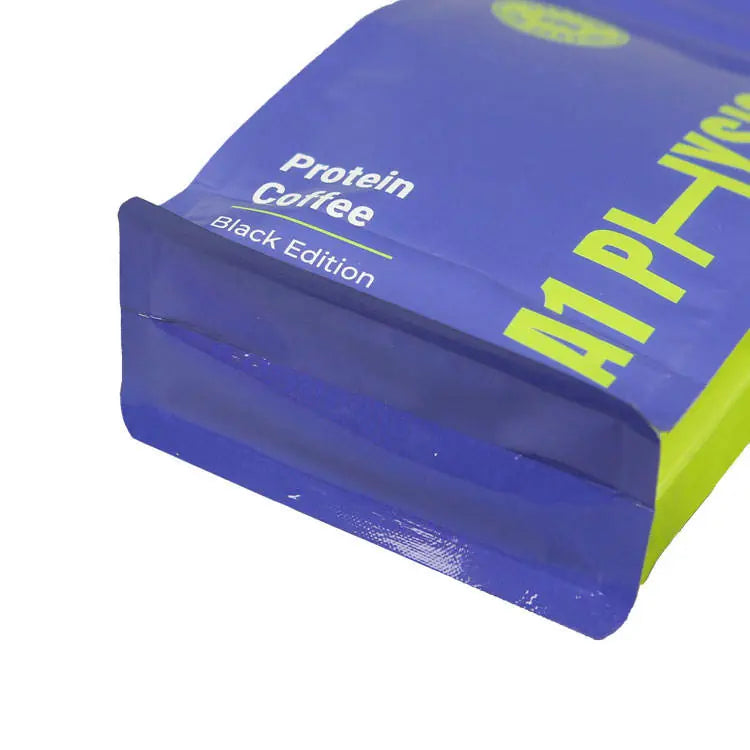 Azure-Lock Matte Blue Valve Coffee Bag_2