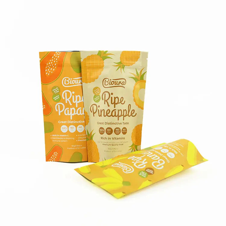 Custom Stand Up Pouch Bag for Papaya Dry Fruit Packaging_6