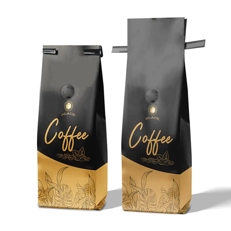 Custom Tin-Tie or Zipper Coffee Bag with Valve_2