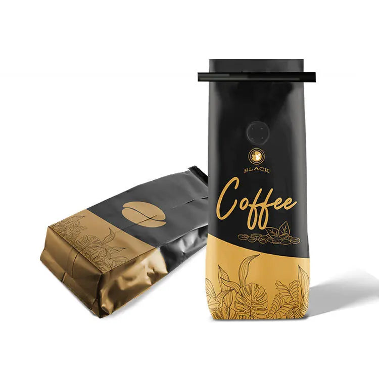 Custom Tin-Tie or Zipper Coffee Bag with Valve_4