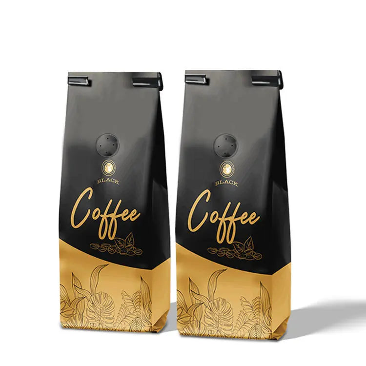 Custom Tin-Tie or Zipper Coffee Bag with Valve_5