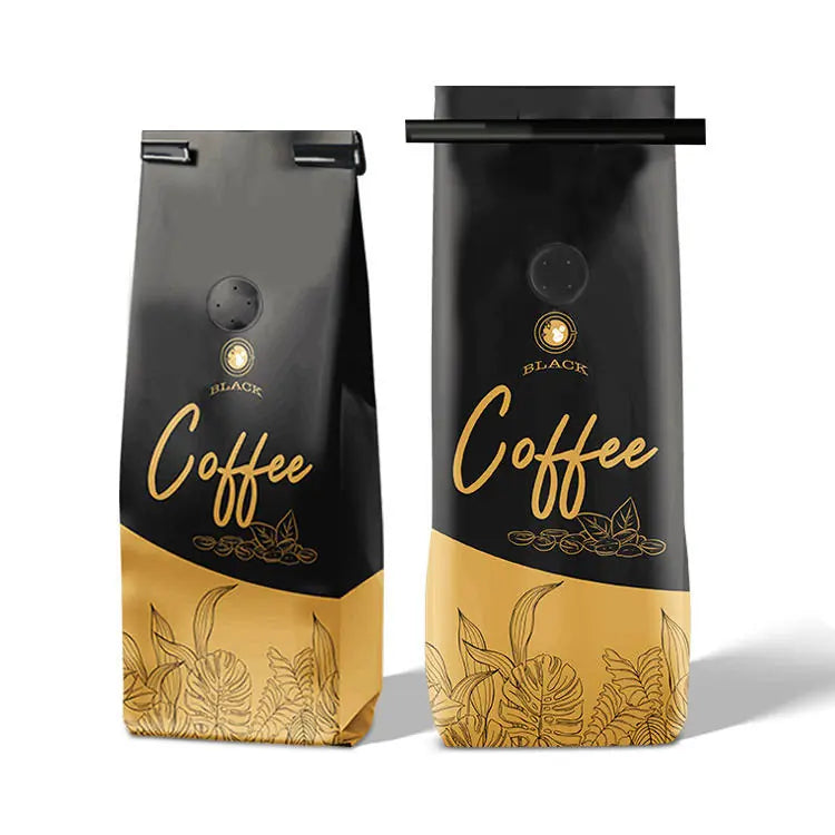 Custom Tin-Tie or Zipper Coffee Bag with Valve_6